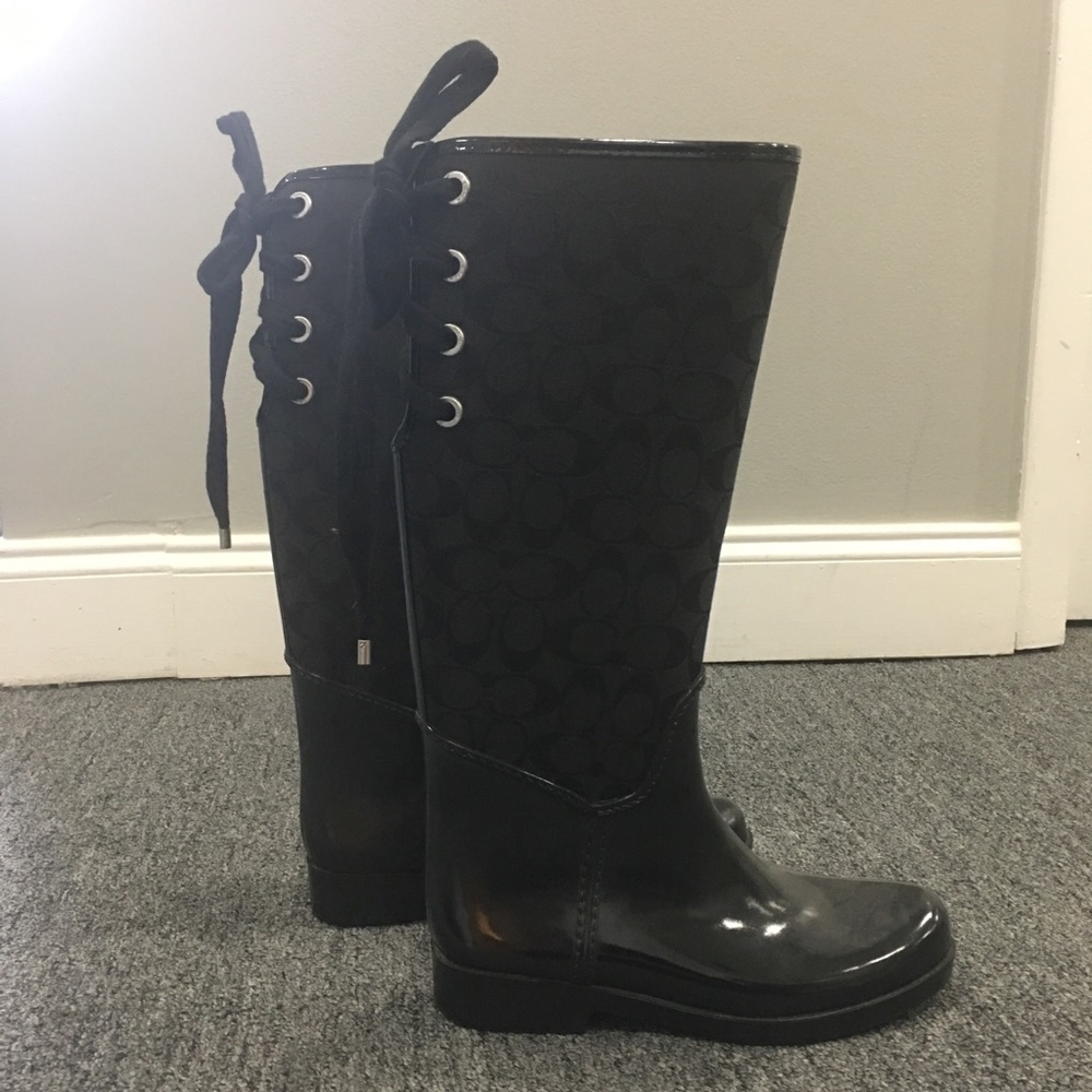 Coach rain boots